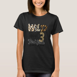T-shirt Cute Leopard Wild Environ 3e Année Retour À L'Écol