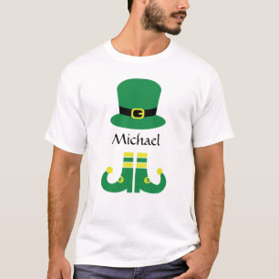 T-shirt Cute Leprechaun Casquette Ajouter un nom Hommes