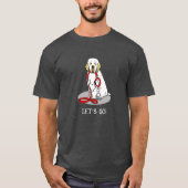 T-shirt Cute Let's Go! Walk Clumber Spaniel Dog (lemon 1) (Devant)