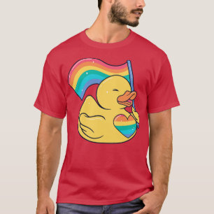 T-shirt Cute LGBT Rainbow Rubber Ducky
