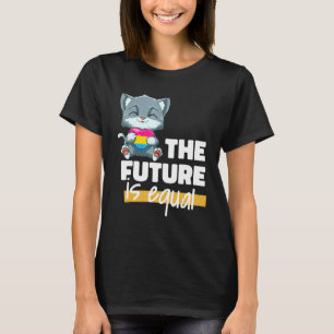 T-shirt Cute LGBTQ Pansexual Pride Chat Pansexual Heart C