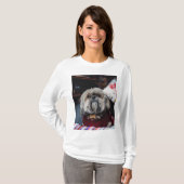 T-shirt Cute lhasa apso puppy at (Devant entier)