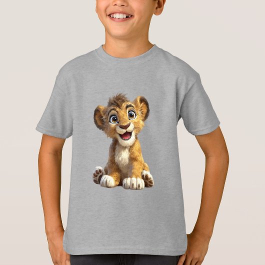 T-shirt Cute Lion Cub (Devant)