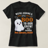T-shirt Cute Little Ghost Halloween Faire-part de grossess (Design devant)
