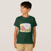 T-shirt Cute Little Kids Farmer avec le prénom Garçon (Devant entier)