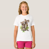 T-shirt Cute Little Koala Oear Australian Animal Art (Devant entier)