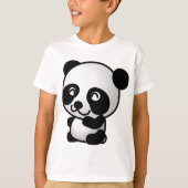 T-shirt Cute little panda (Devant)