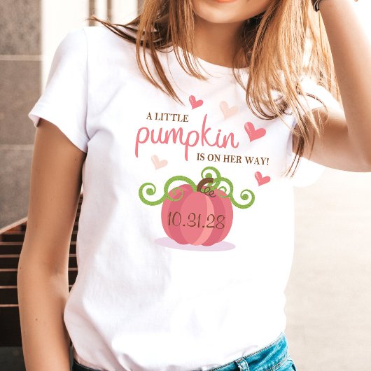 T-shirt Cute Little Pumpkin Baby Shower