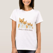T-shirt Cute Little Red Fox - transparent. (Devant)