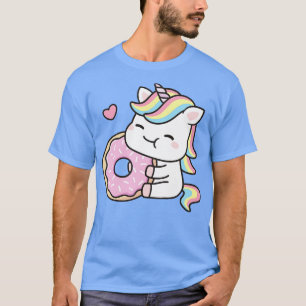 T-shirt Cute Little Unicorn Aime Doughnut