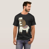 T-shirt Cute Llama Alpaca Avec Sloth Best Friends (Devant entier)