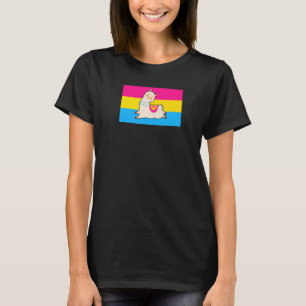 T-shirt Cute Llama Alpaca Love Pansexual Fierté Drapeau Fl