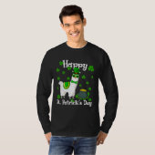 T-shirt Cute Llama  Happy St Patrick s Day Shamrock Irish (Devant entier)