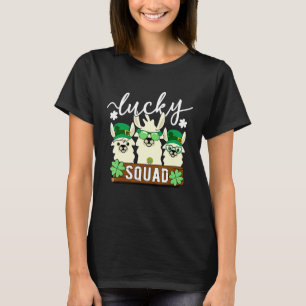 T-shirt Cute Llama Lucky Squad - Drôle Alpaca équipage St