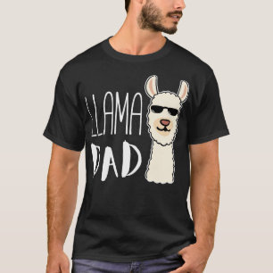 T-shirt Cute Llama Papa Fête des pères Design