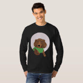 T-shirt Cute Long Haired Dachshund (Devant entier)