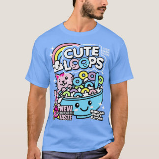 T-shirt Cute Loops Kawaii Cereal
