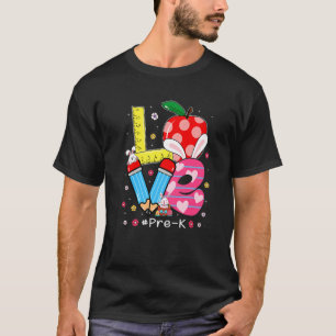 T-shirt Cute Lote Pré K Étudiant Bunny Jour de Pâques