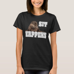 T-shirt Cute loutre de mer rétro loutre vintage motif de l
