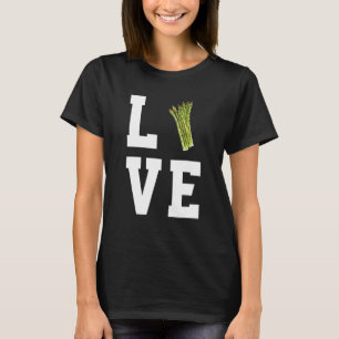 T-shirt Cute Love Asparagus Costume Vegetable