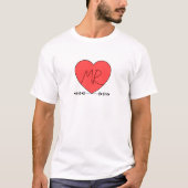 T-shirt Cute Love Couple Mr&Mrs. (Devant)