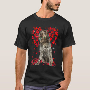 T-shirt Cute Love Pointeur À poils durs Griffon Chien Vale