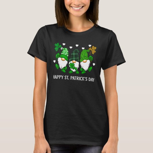 T-shirt cute lucky gnome happy st patricks day family outf (Devant)