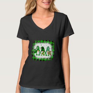 T-shirt Cute Lucky Rainbow Gnome Happy St Patrick Fam