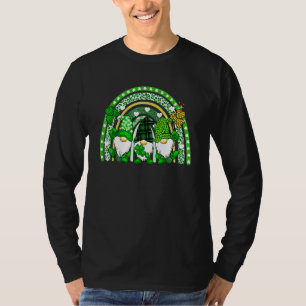 T-shirt Cute Lucky Rainbow Gnome Happy St Patrick Fam