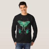 T-shirt Cute Luna Moth Beau Papillon Insect Thème (Devant entier)