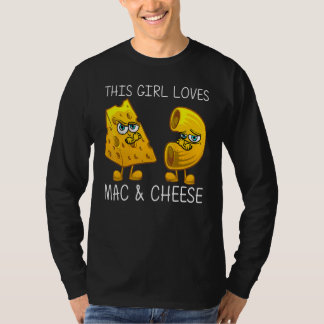 T-shirt Cute Mac & Cheese For Girls Mom Macaroni Cheese