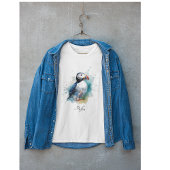 T-shirt Cute macaron en bleu aquarelle