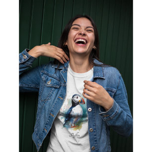 T-shirt Cute macaron en bleu aquarelle