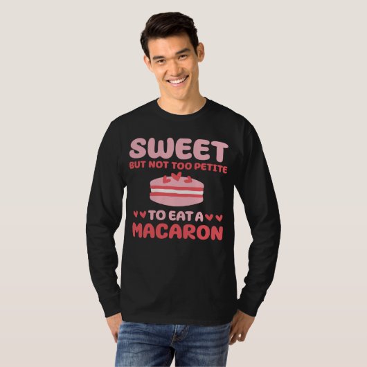 T-shirt Cute Macaron Lover Costume French Pastry (Devant entier)