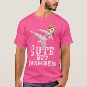 T-shirt Cute Mais Dangereuse Unicorne Drôle Taekwondo Judo