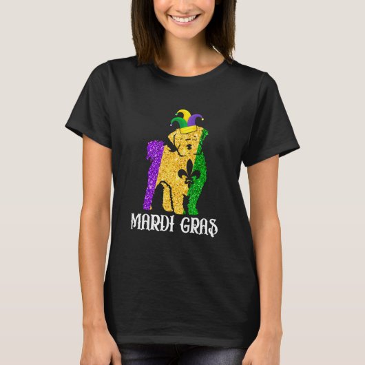 T-shirt Cute Maltese Dog Lover Mardi Gras Party Jester Mas (Devant)