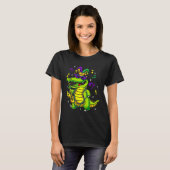 T-shirt Cute Mardi Gras Alligator for Kids or Adults (Devant entier)
