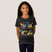 T-Shirt Cute Mardi Gras Enfants Construction Camion Garçon (Devant entier)