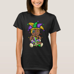 T-shirt Cute Mardi Gras Voodoo portant le costume Mardi Gr
