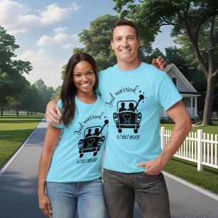 T-shirt Cute marié ajouter date mariage