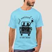 T-shirt Cute marié ajouter date mariage (Devant)