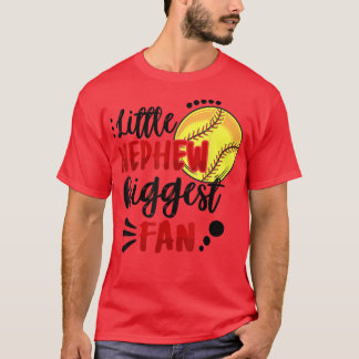 T-shirt Cute Matching Softball Famille Little Nephew Bigge