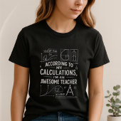 T-shirt Cute Math Formula Tee, Funny Awesome Teacher