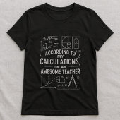 T-shirt Cute Math Formula Tee, Funny Awesome Teacher