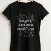 T-shirt Cute Math Formula Tee, Funny Awesome Teacher