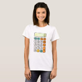 T-shirt Cute Maths Calculator T Shirt for Kids School (Devant entier)