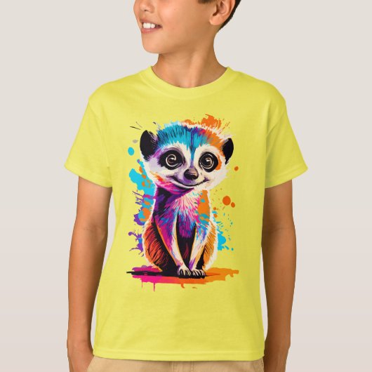 T-shirt Cute Meerkat - Bébé Meerkat coloré - Meerkat (Devant)