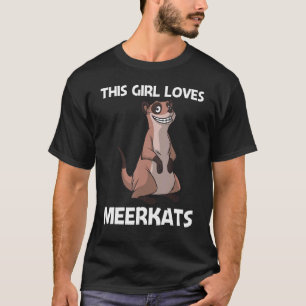 T-shirt Cute Meerkat For Girls Kids Meerkat Mongoose