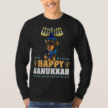 T-shirt Cute Menorah Chanukah Ugly Dachshund Chien Hanoukk<br><div class="desc">Cute Menorah Chanukah Ugly Dachshund Chien Hanoukka</div>
