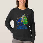 T-shirt Cute Menorasaurus Rex Dinosaur Tree Christmas Happ (Devant)